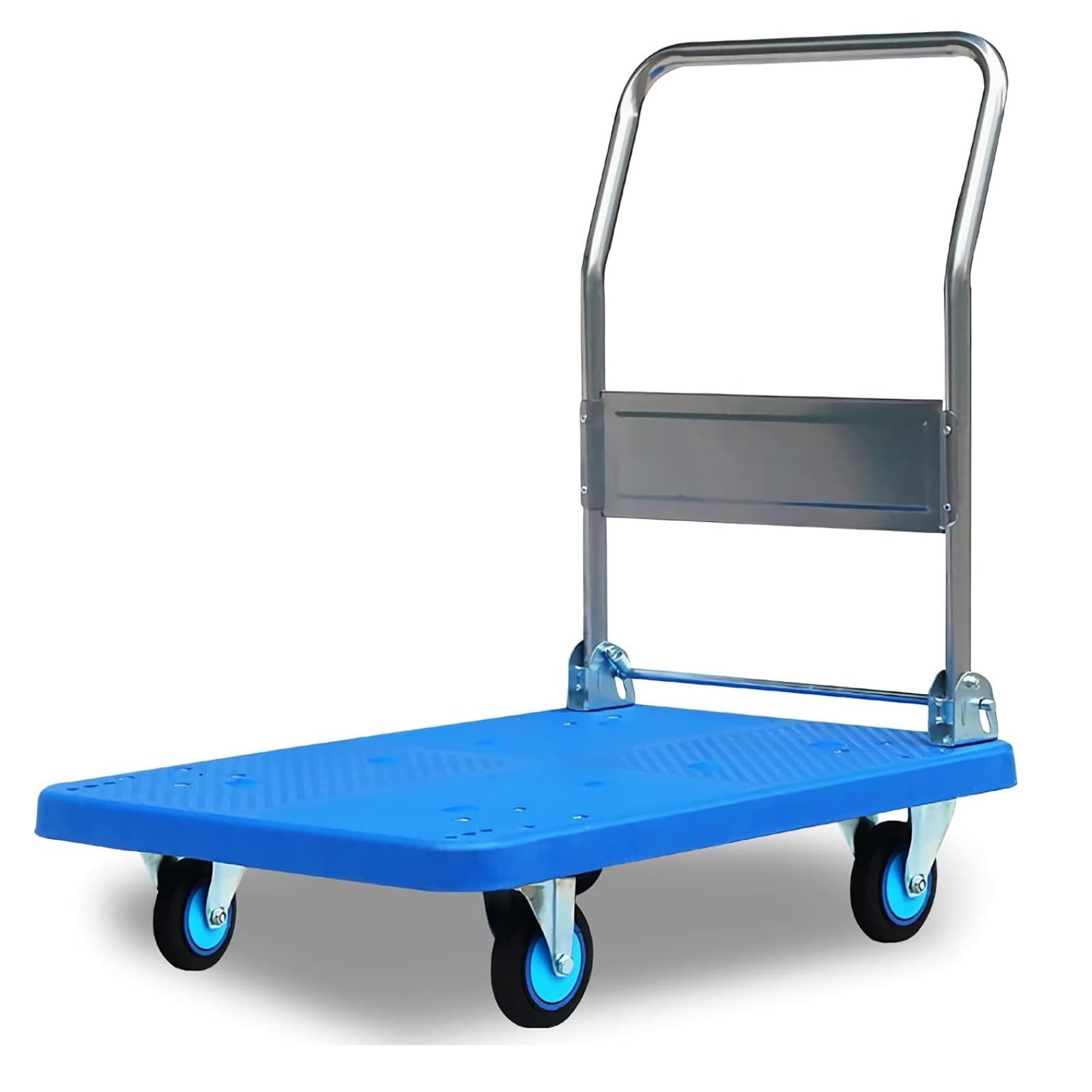 Carrello pieghevole con ruote piroettanti for carico, stoccaggio e magazzino. carrello
