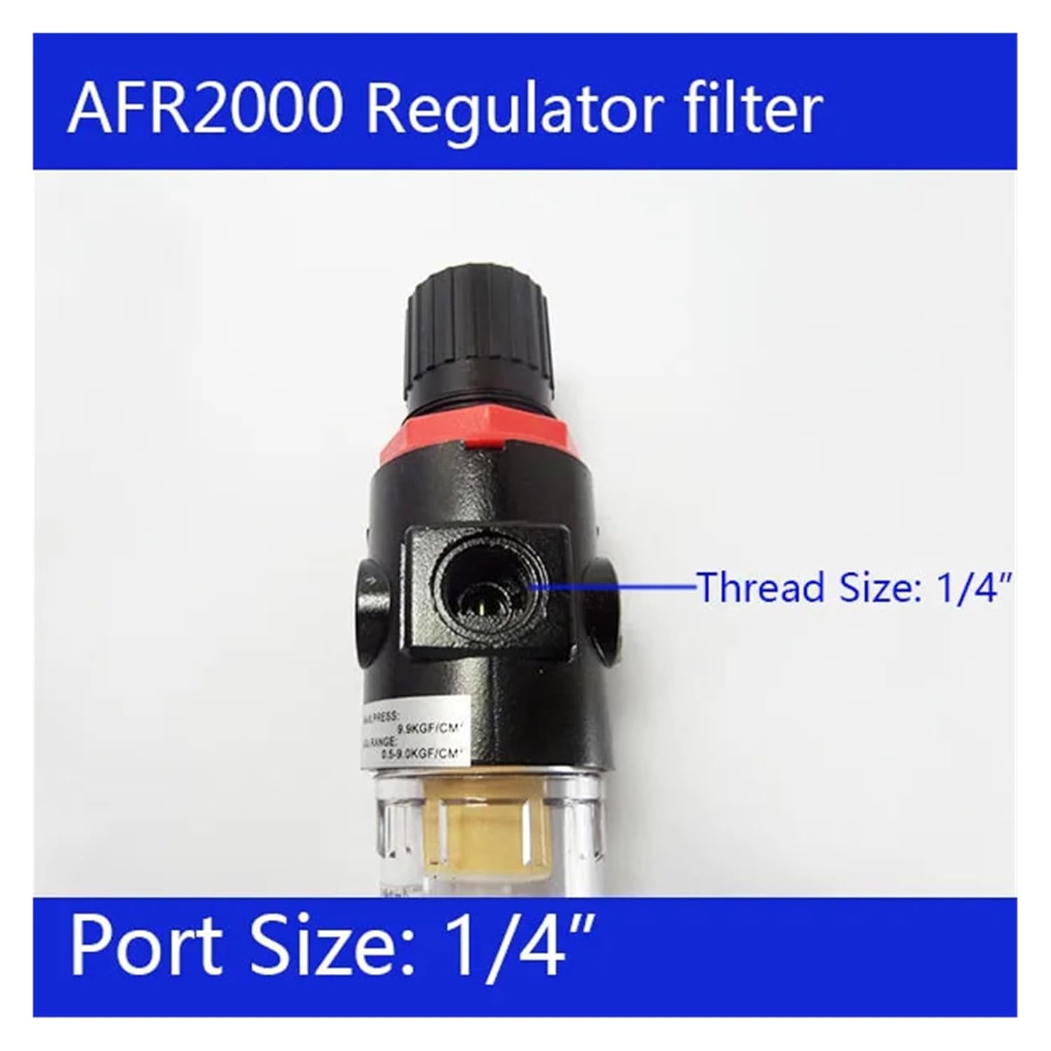 AFR2000 1/4" Air Pressure Regulator Filter Spray Gun Compressor Trap Water Oil Separator