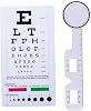 Eye Chart Snellen Eye Chart Wall with occluder for Medical Exams Medical Office School (2 Piece Set), snellen, Charts for Exams, exam