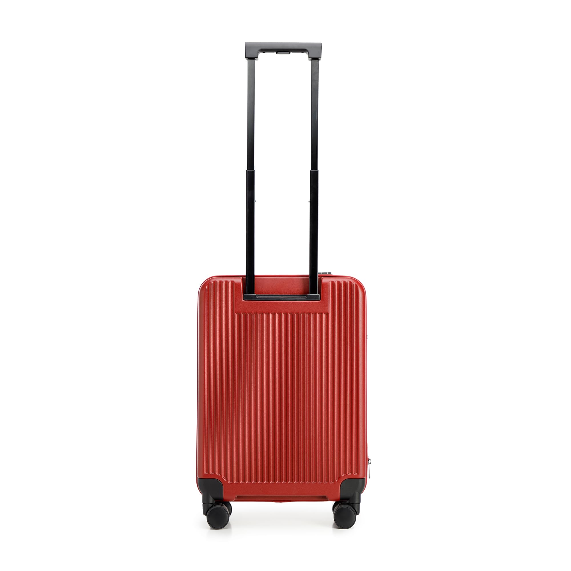 WITTCHEN FLEXI Line Walizka kabinowa poszerzana Bagaż podręczny Bagaż kabinowy Mała walizka z polikarbonu Zamek szyfrowy TSA Cztery podwójne kółka Aluminiowa teleskopowa rączka Rozmiar S Czerwony