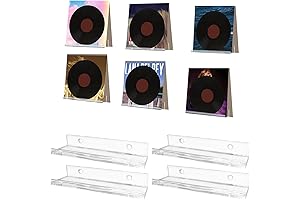 Vinyl Storage Rack for the Craft Room: Wall-Mountable Acrylic Display Shelves for...