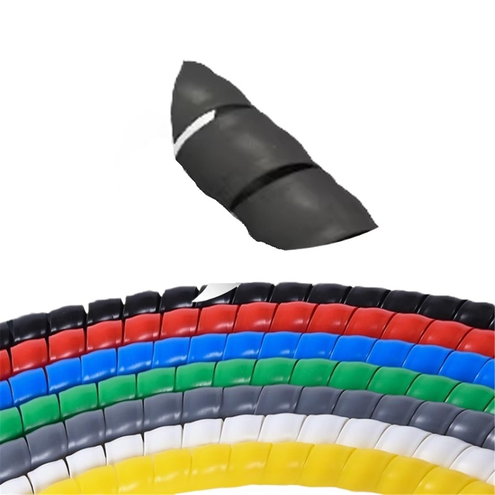 Spirale Cavi Elettrici Tubo di avvolgimento da 1,0 m 8/10/14/16/20/25 mm Organizzatore cavi Manicotto protezione del cavo Protezione a spirale(Color 2,20mm,1M)