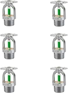 dDanke 6-Pack 1/2" Quick Response Pendent Fire Sprinkler Heads - 93°C/199°F for Kitchens & Boiler Rooms
