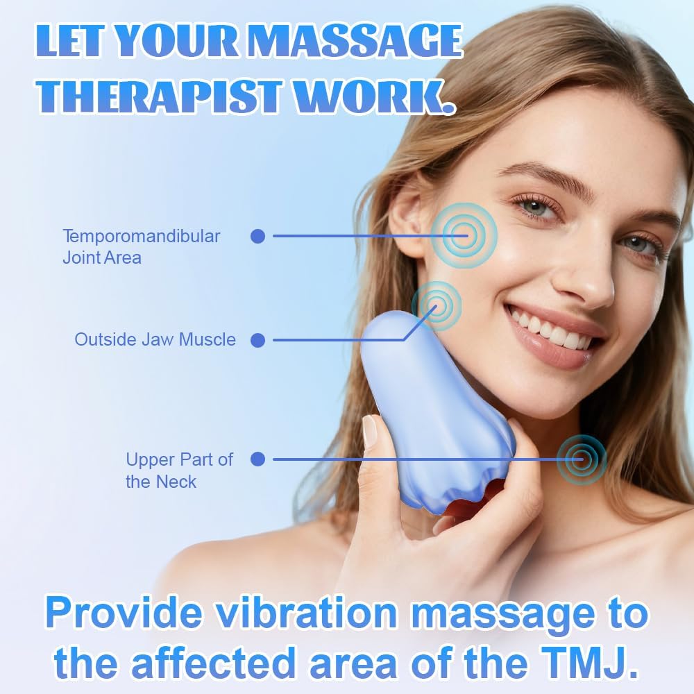 rozonii Mini Handheld Electric Massager, Ultra-Soft Squeeze Vibrating Massage Ball with 10 Modes, Waterproof Cordless TMJ Finger & Hand Massager for Stress Relief and Relaxation