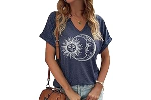 Woffccrd Womens V Neck T-Shirts