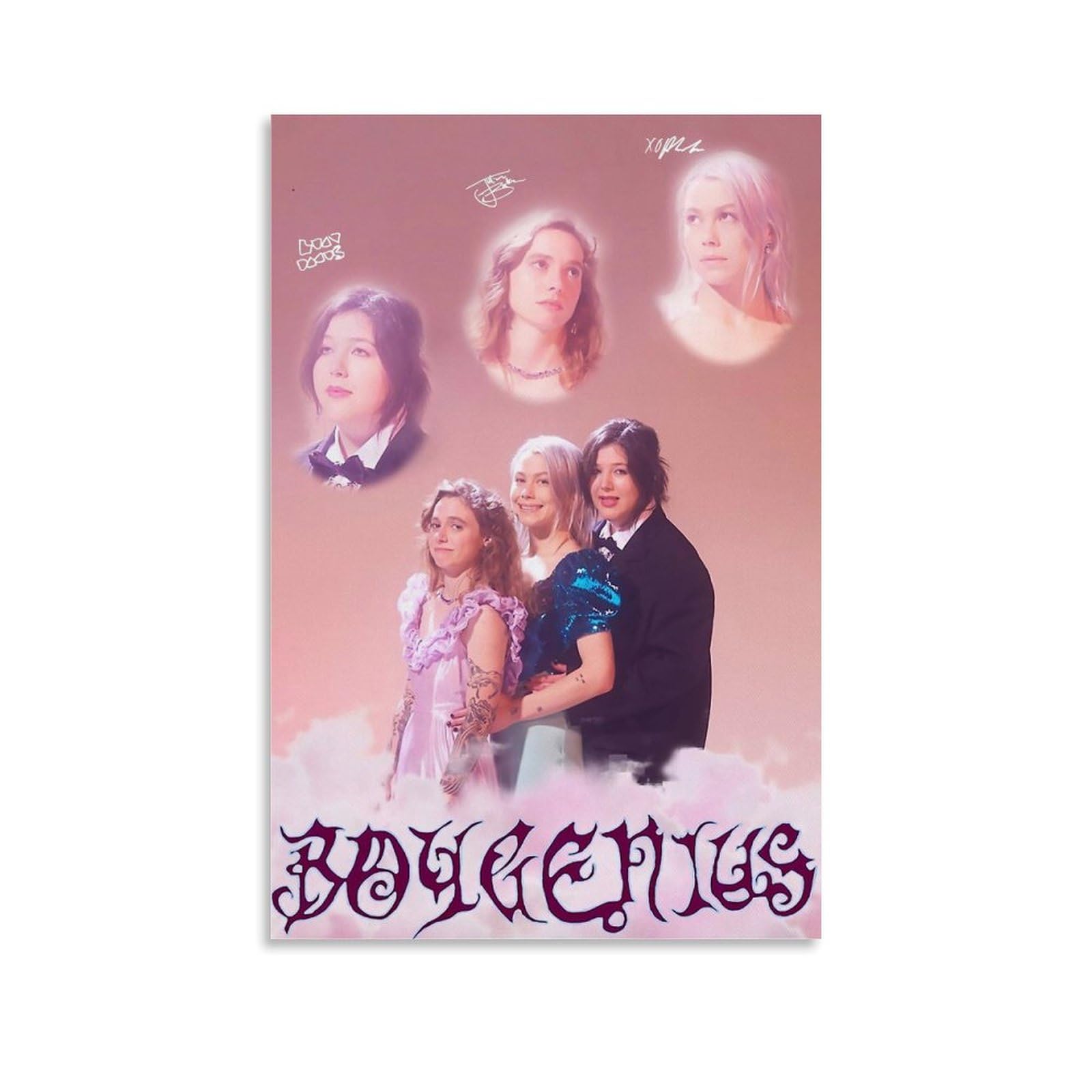 Music Boygenius Art Poster Poster Decorative Painting Canvas Wall Posters And Art Picture Print Modern Family Bedroom Decor Posters 12x18inch(30x45cm)