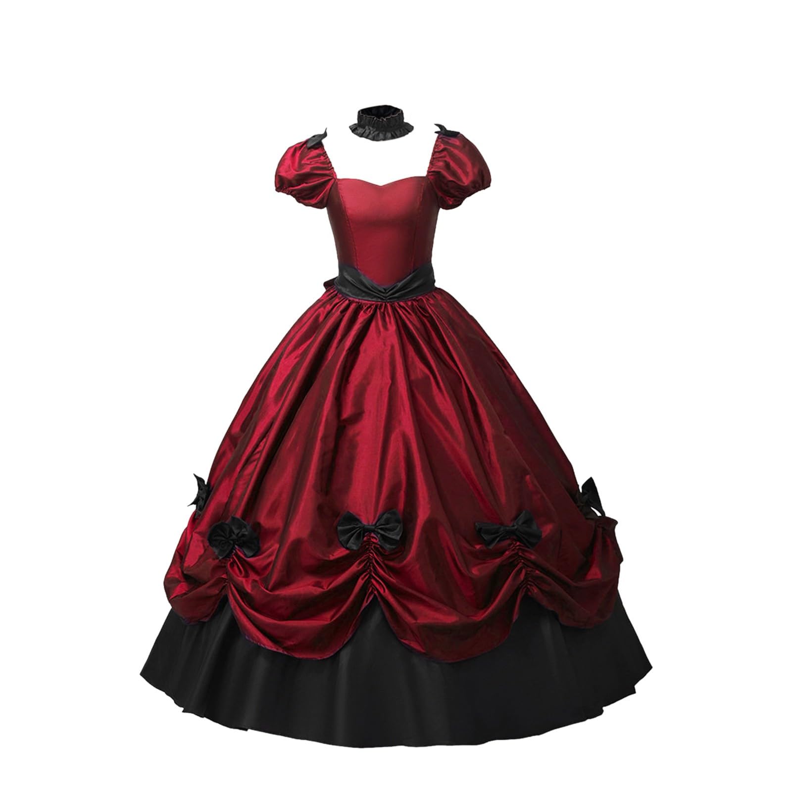Abito da ballo in pizzo patchwork per Halloween