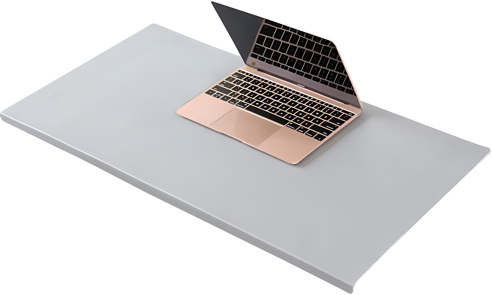 Luxury Leather Desk Pad, Large Mouse Pad with Edge Protector, Waterproof Smooth Writing Mat for Laptop Keyboard-100X50cm-Grey โ image 1