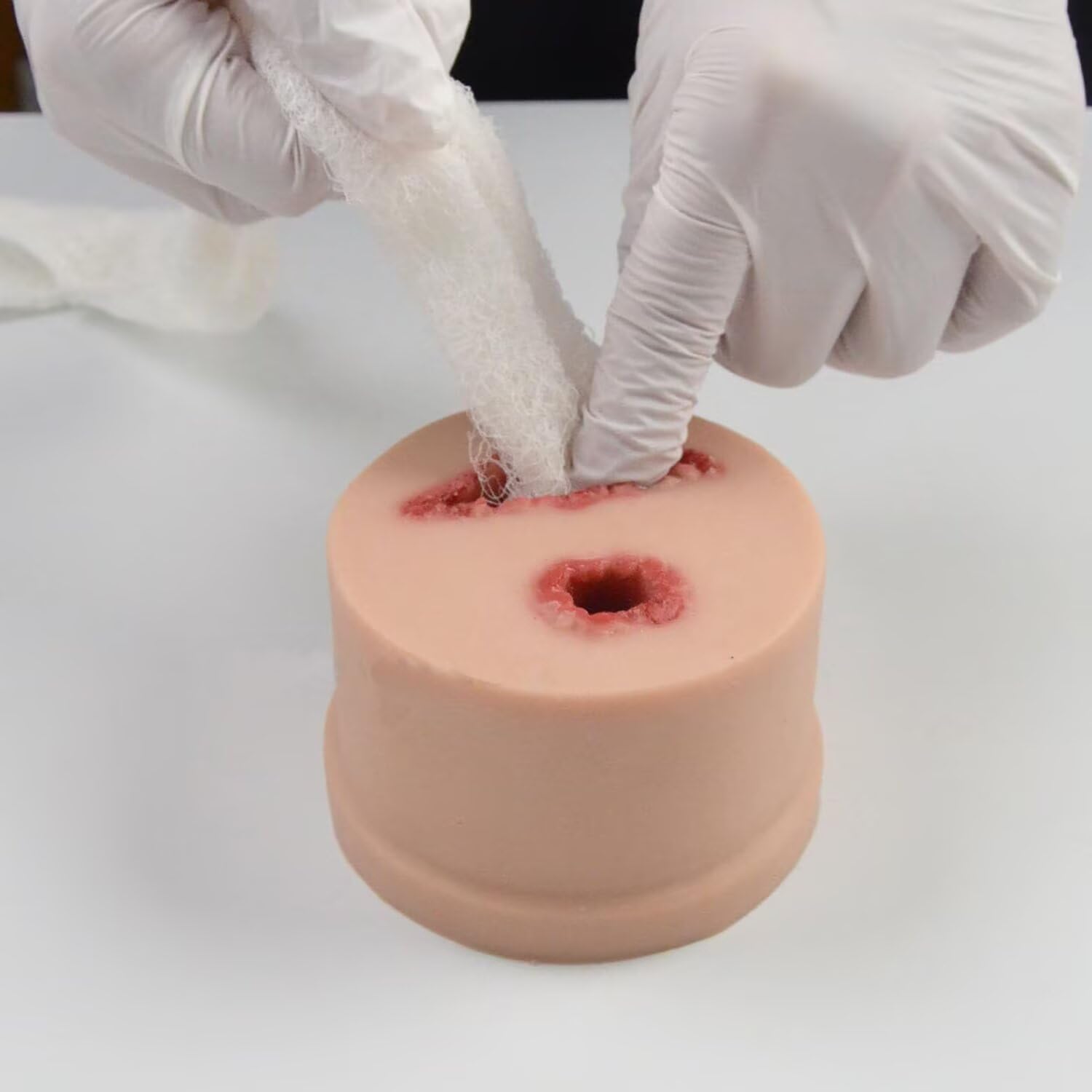 Kit De Entrenamiento De Embalaje para Heridas En El Muslo, Modelo De Silicona para El Cuidado De Heridas, Uso De Reutilización, para Hemostasia, Control De Sangrado, Práctica De Torniquete