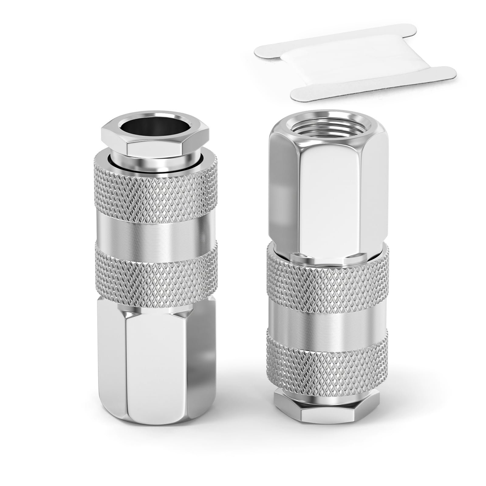 ERGAOBOY 2Pcs Euro 1/2" BSP Female Industrial Air Coupler and Plug Kit