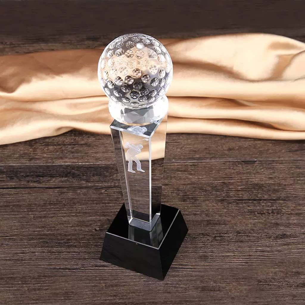 Trofeos, medallas y premios Trofeo Premios Club De Golf Trofeo Transparente De Cristal Tallado Creativo. Trofeo De Competición De Golf Trofeo De Hoyo En Uno De Premio De La Distancia Más Larga (Color