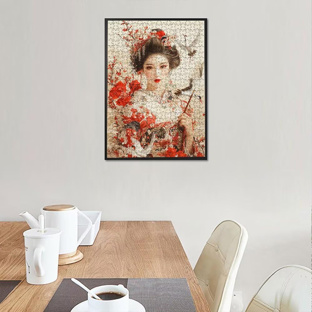 Puzzle 5000 Pezzi, Geisha Giapponese 3D Puzzle per Adulti Impegnativo, Educa Puzzles Artistico, Divertente E Stimolante Puzzles Decorativo per La Famiglia, Regalo e Decorazione Pareti DX0YL6-783