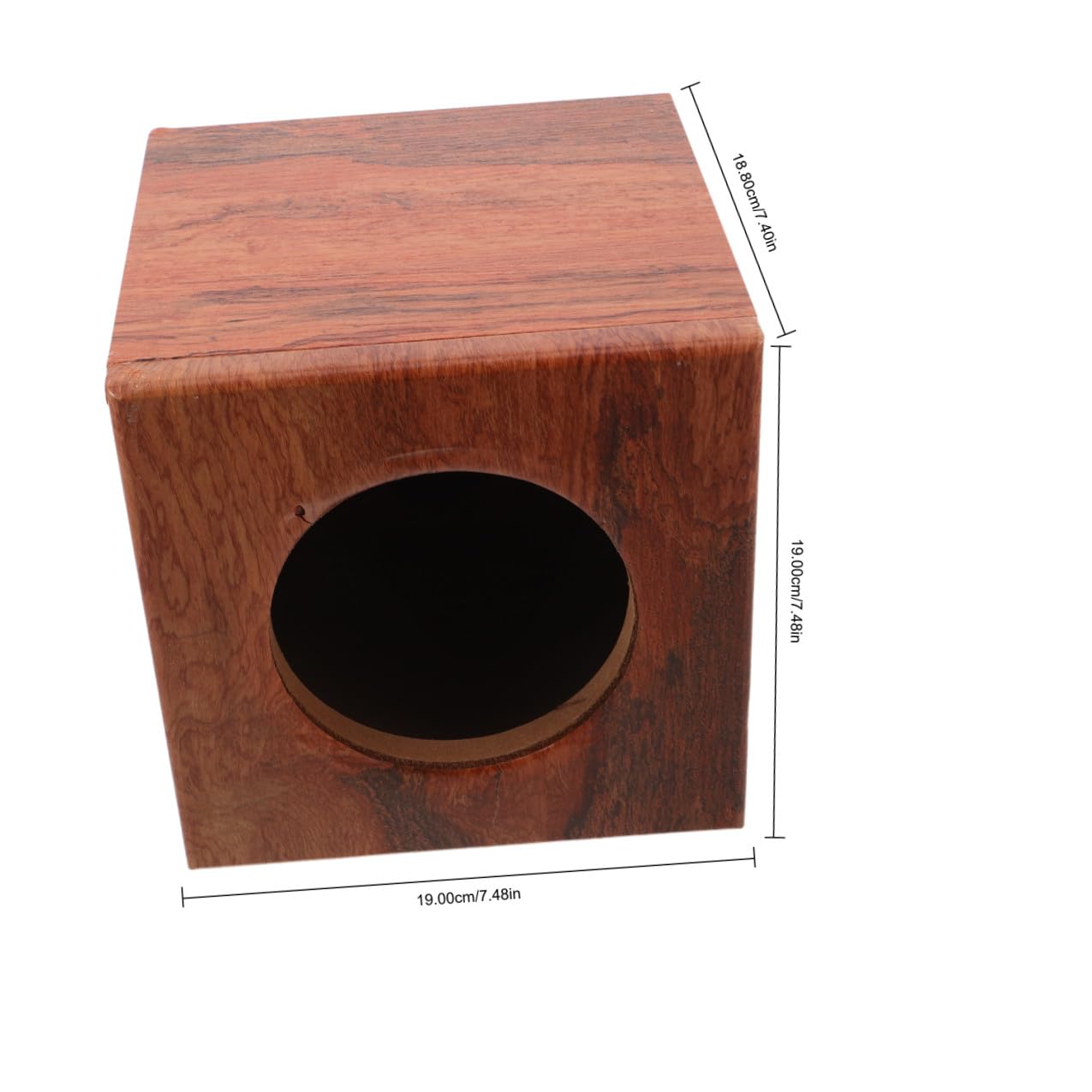 Happyyami Contenitore per Altoparlanti per Auto in Legno da 5 Pollici, Cassa Acustica per Subwoofer Veicolari, Box Audio Portatile per Upgrade e Test Sonoro Automobilistico