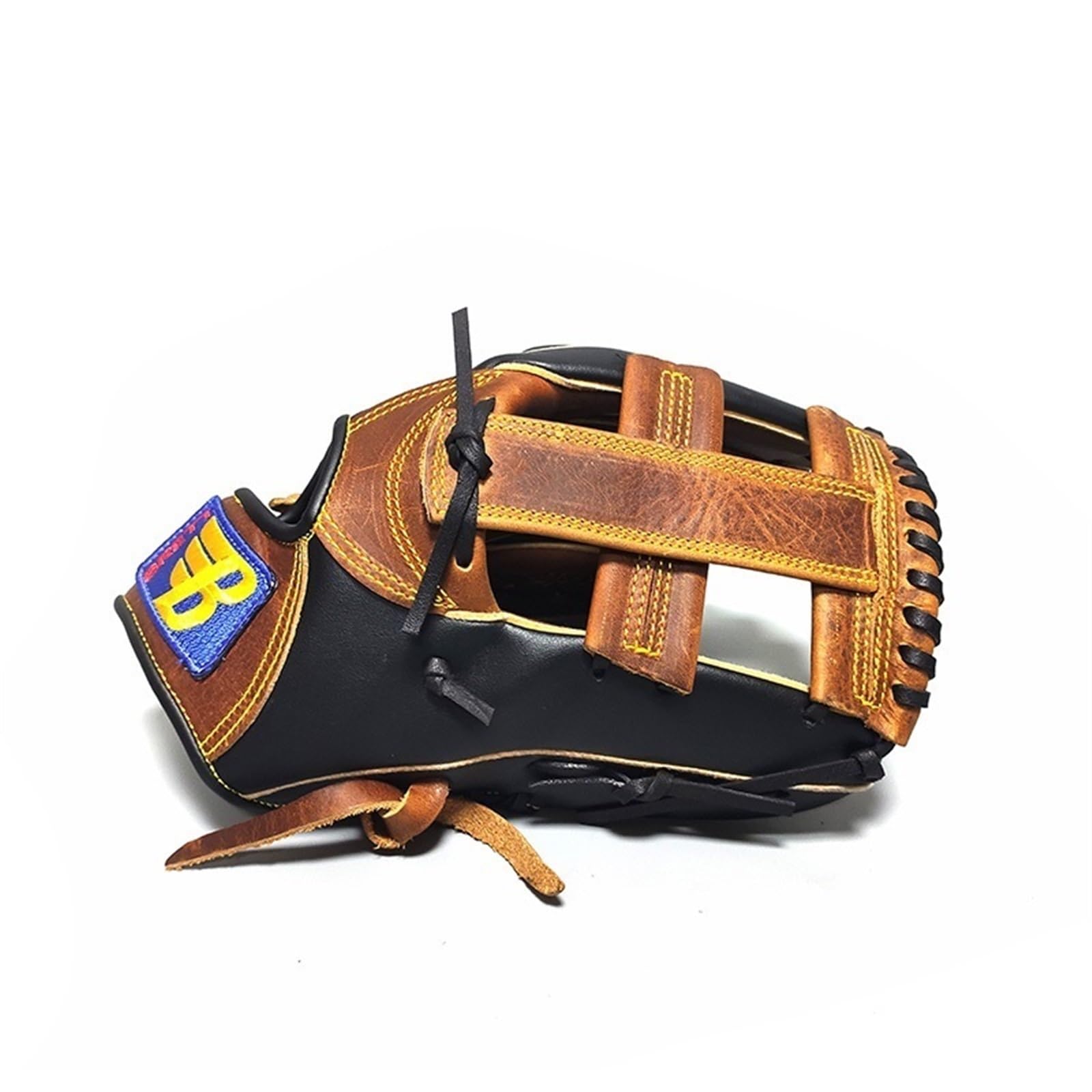 Guante De BéIsbol Guante de béisbol Niños Batón derecho Adulto hombre Mujer Entrenamiento Béisbol Guante Softball Práctica Mano Deporte al aire libre Guantes De BéIsbol Para Exteriores ( Color : Black