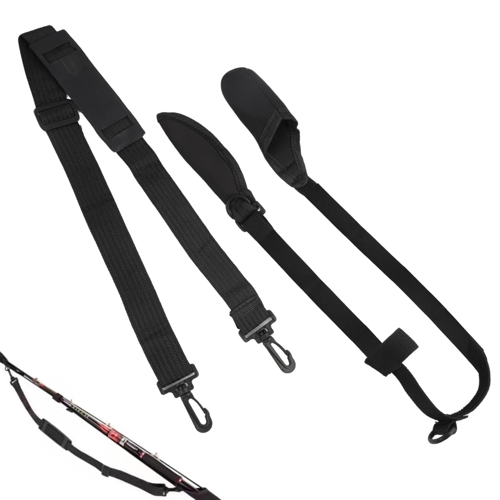Protector de Caña de Pescar Ajustable en Neopreno Magic Baits - Cinta Protectora Resistente y Duradera para Cañas de Pesca de,para Transporte Seguro y Protección Óptima (1)