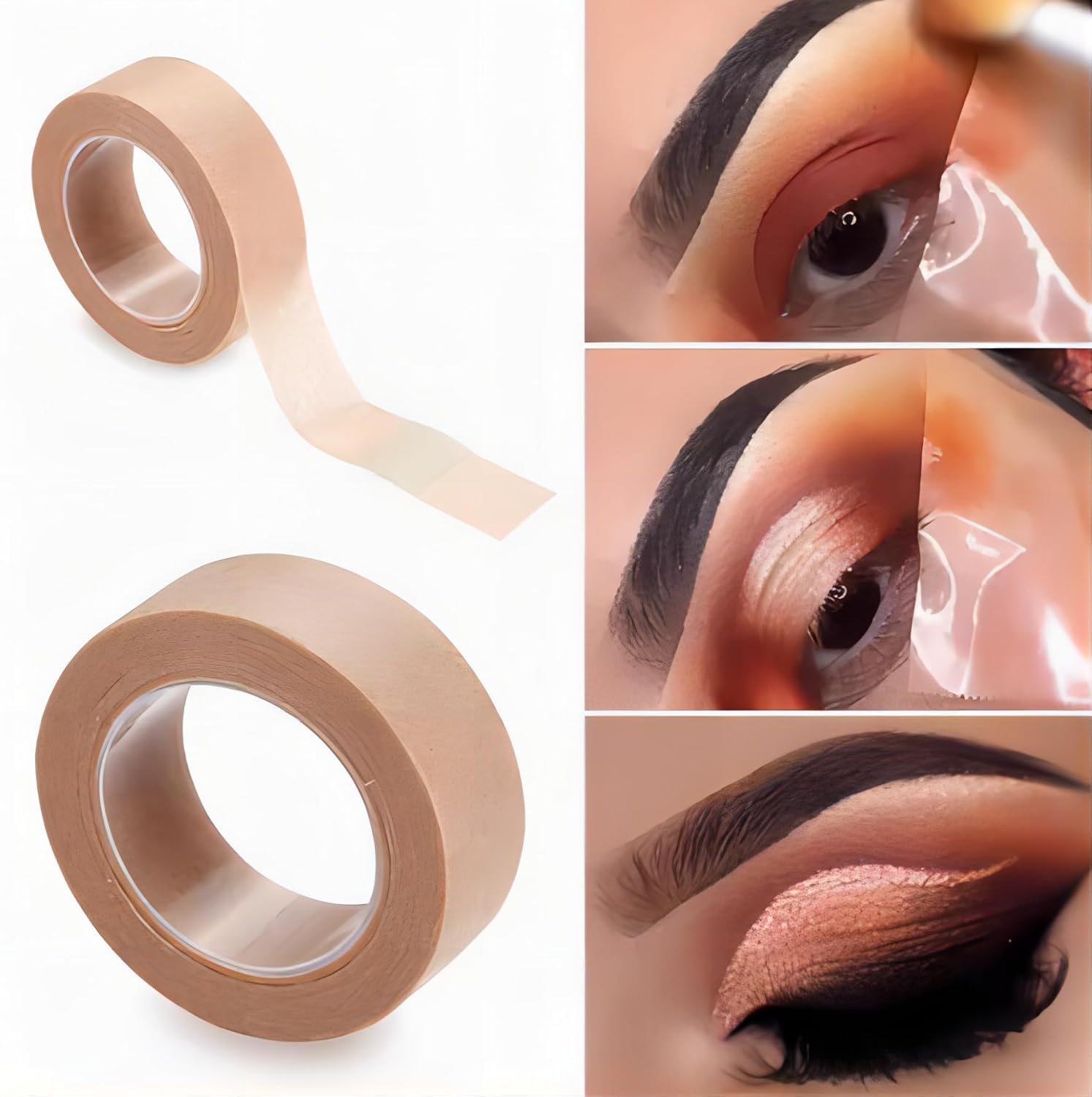 Rose Romee 8 Rolls Nose Tape for Rhinoplasty Shaping, Micropore Tape, Paper Tape Medical, Flexible Surgical Bandages, Self Adhesive First Aid Bandages for Wound Injuries Swelling (0.5 in x 10 Yd)