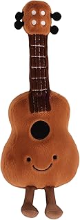 STEFUEWILL17 Cuddly Toy Musical Instruments Cute Guitar Stuffed Toy - Guitar Plush Dolls, Hut Cushion, Guitar Children, for Plush Toys as Living Room Bedroom Decoration, Violin Plush Toy, 38 cm