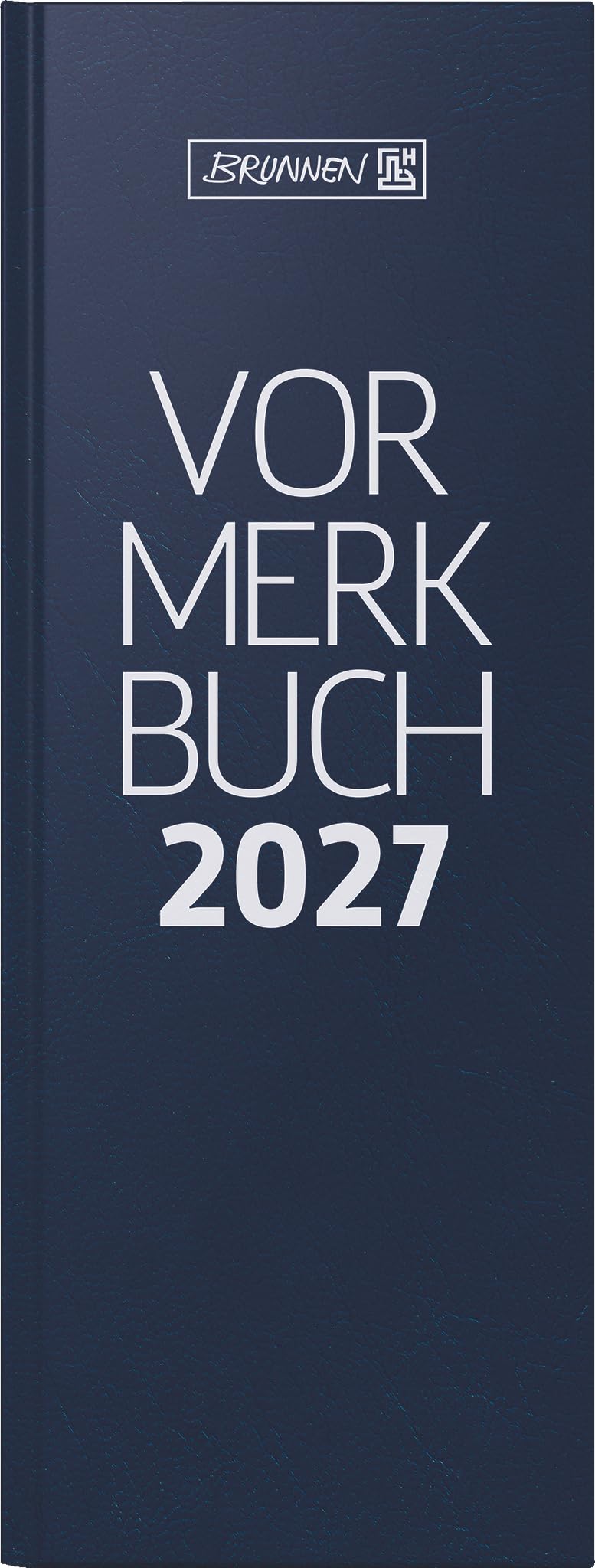 BRUNNEN Carnet de notes modèle 786 2027, 110 x 297 mm, en plastique, bleu