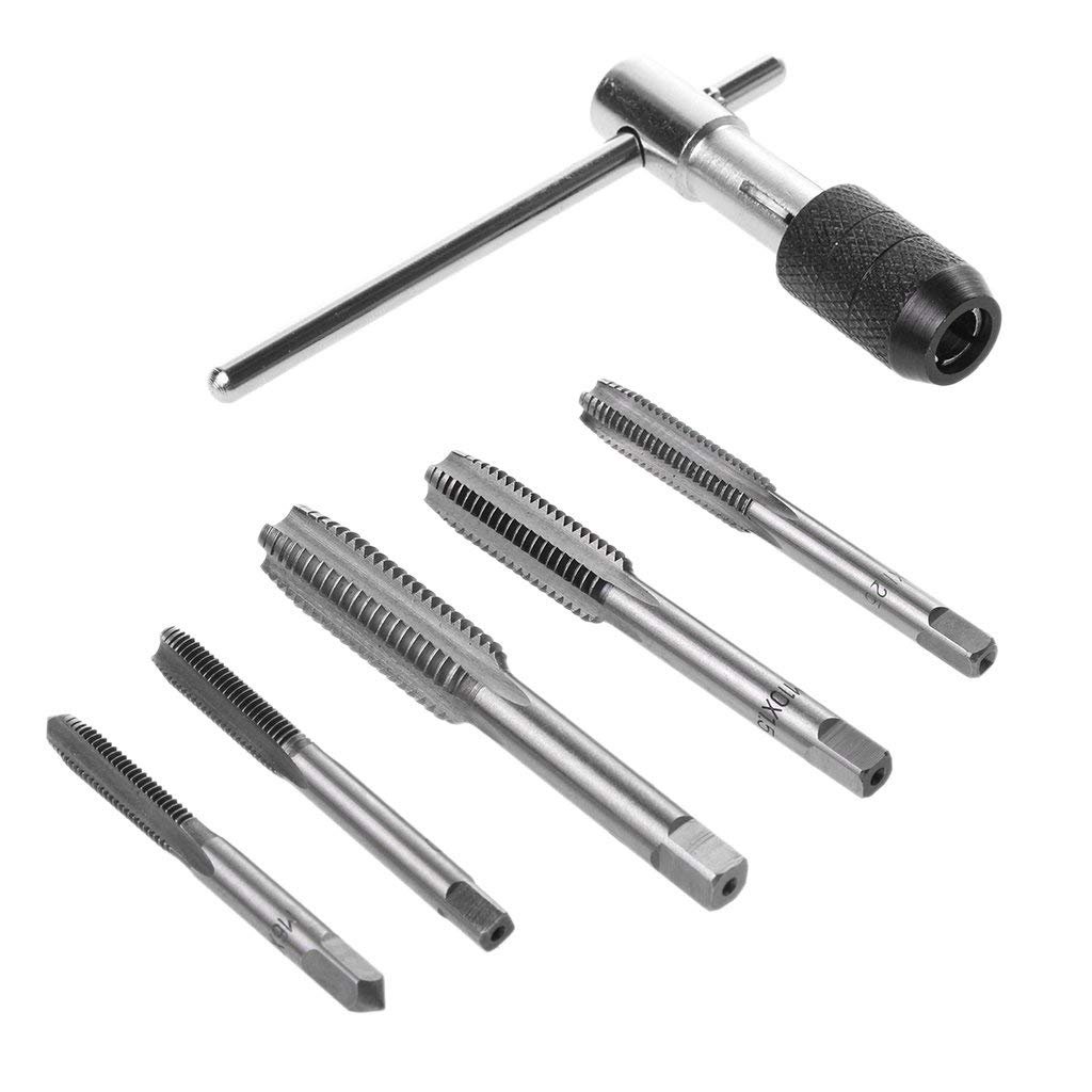 Veltrix - Metric Tap and Dies Set M6 M7 M8 M10 M12 Tap Wrench-image-13