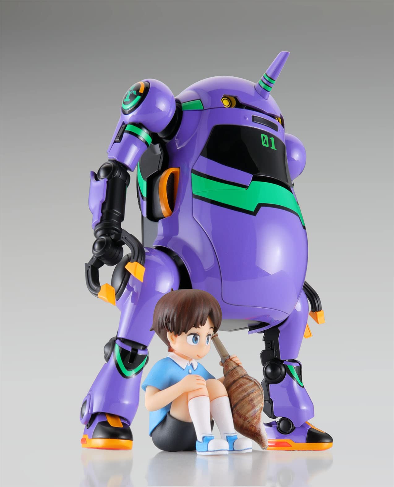 Hasegawa ハセガワ 1:20 MechatroWeGo EVA Collab Series Vol.5 Shogouki + Shinji Ikari Model Kit