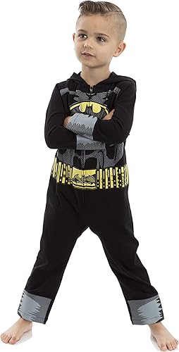 Miniatura 5 de WARNER BROS Justice League Batman - Disfraz de cosplay con cremallera para bebé recién nacido a niño pequeño