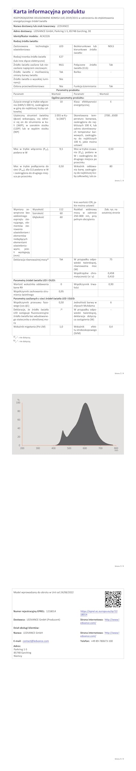 LEDVANCE Inteligentna lampa LED z technologią WiFi E27, optyka matowa, Możliwość zmiany kolorów RGBW, możliwość zmiany barwy światła (2700K-6500K), 1055 Lumen, zamiennik dla 75W, 3-pak