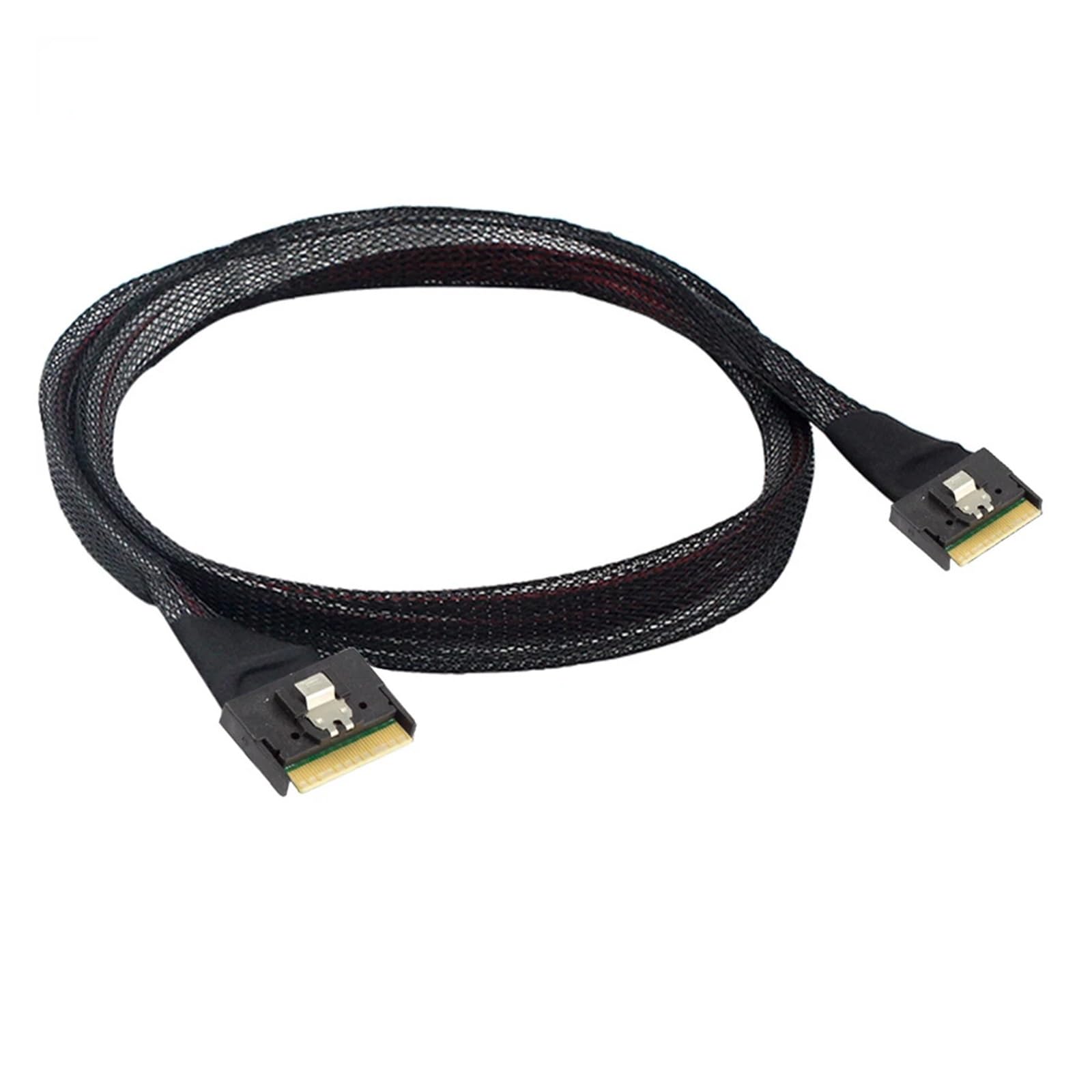 Cavo adattatore a prova di scoop-proof PCI-E Slimline S*A*S 4.0 SFF-8654 8i 74pin Host a SFF-8654 74Pin Slim S*A*S Target Cable (0,8 m)