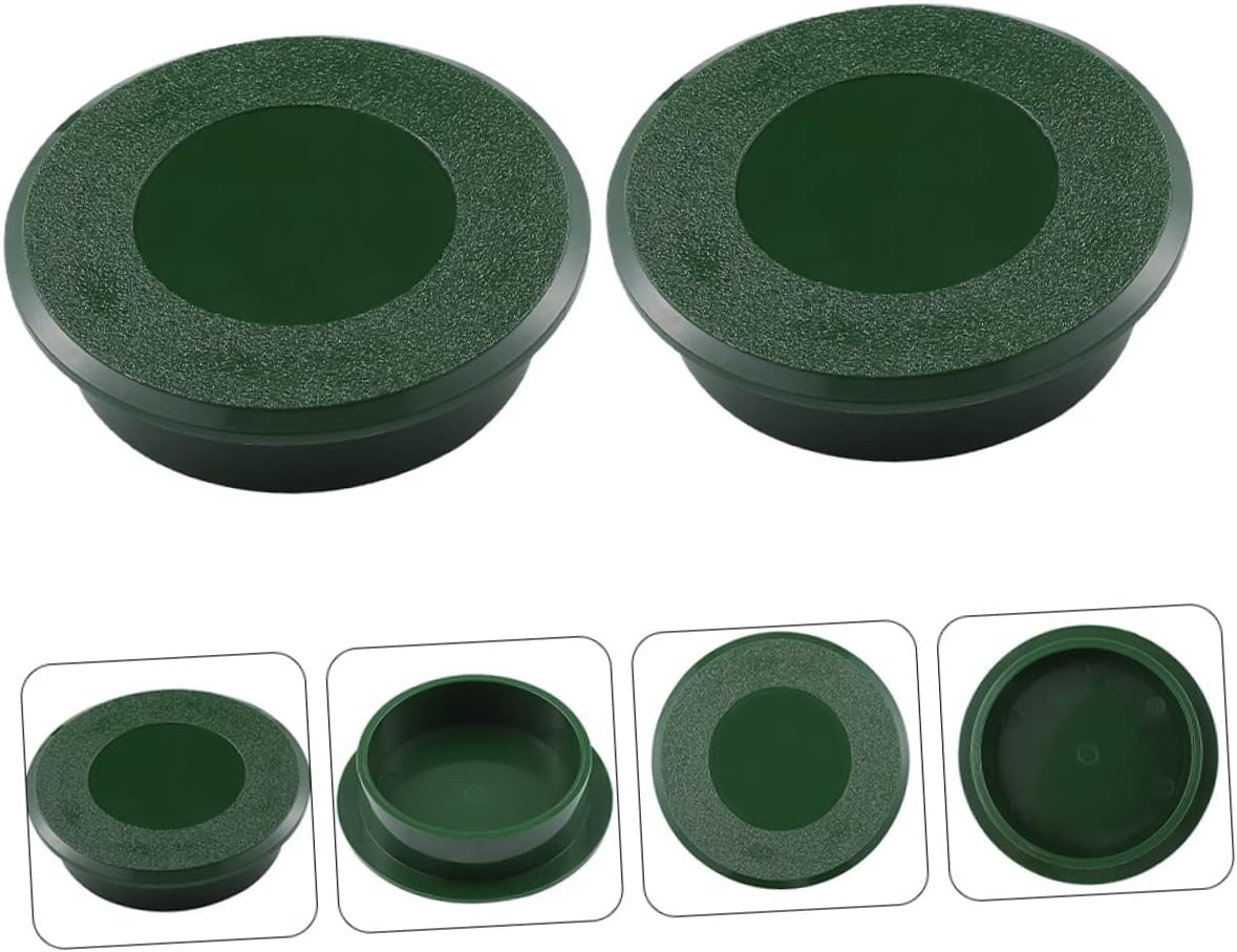 BESPORTBLE 4pcs Golf Green Hole Cup Cover Golfing Hole for Practice Smooth Edges Lightweight Portable for Training and Backyard Use