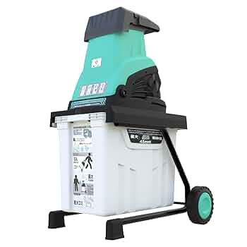 木材粉砕機 1450Wウッドチッパー 電動ガーデンシュレッダー 園芸用電動粉砕機 Amazon | ウッドチッパー 電動ガーデンシュレッダー 園芸用電動