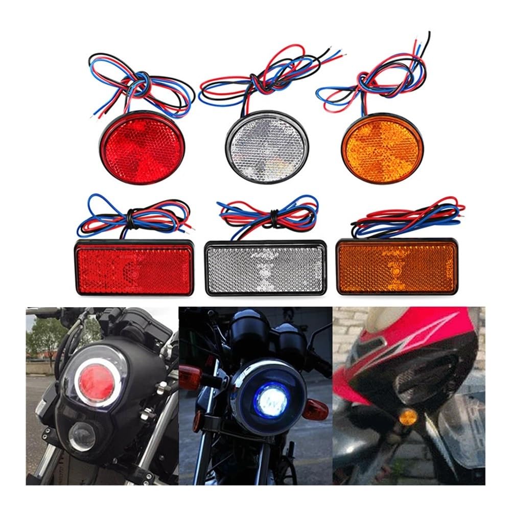 Luce Stop Fanale Posteriore Motociclo 24 LED luce freno stop di segnalazione posizione posteriore 12V universale accessori per rimorchi per moto