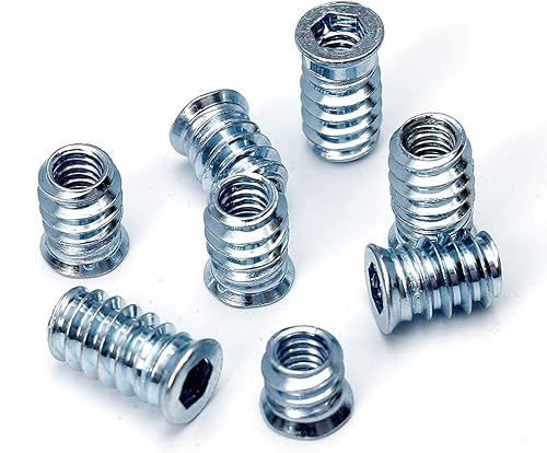 Miniatura 8 de Inserto roscado 14-20 para madera hexagonal insertos de madera roscados 14 tuercas de madera 40 piezas