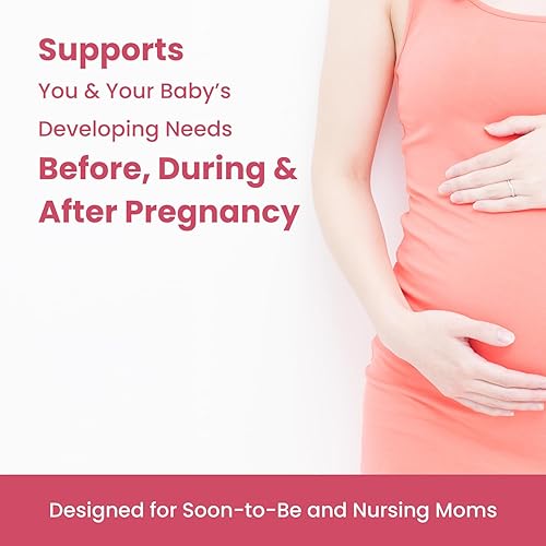 Miniatura 4 de Multivitamínico prenatal y posnatal para mujeres  Vitaminas prenatales líquidas sin azúcar para mujeres con folato, colina y frutas orgánicas para