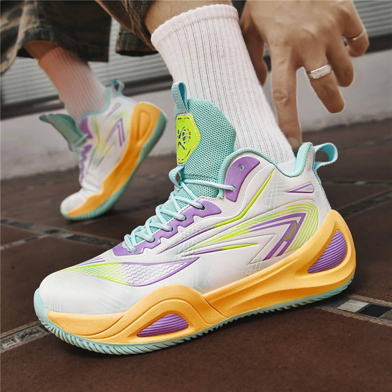 Girls Boys Basketball Shoes High Top Fashion Volleyball Kids Non Slip Comfortable Indoor Outdoor Sneakers