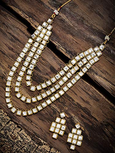 Women's Toned Layer Traditional Necklace Set