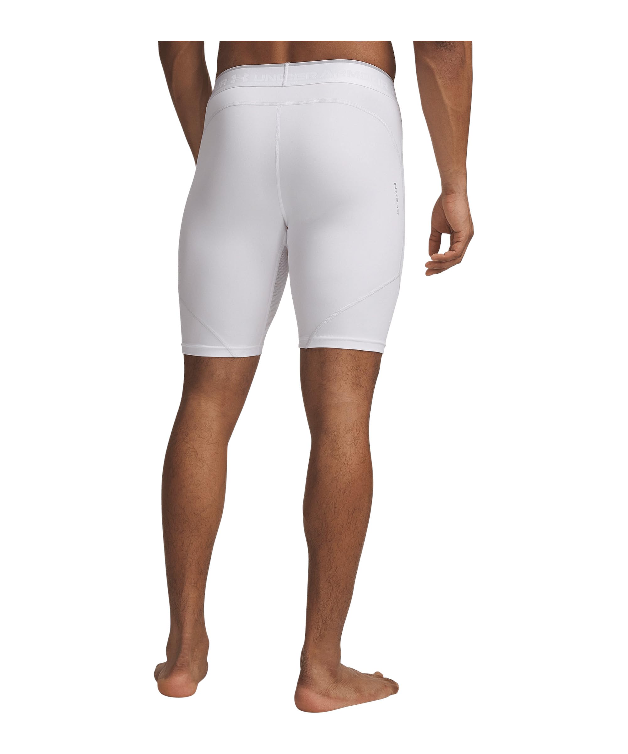 Under Armour HG Elite Long Short Bianco Uomo