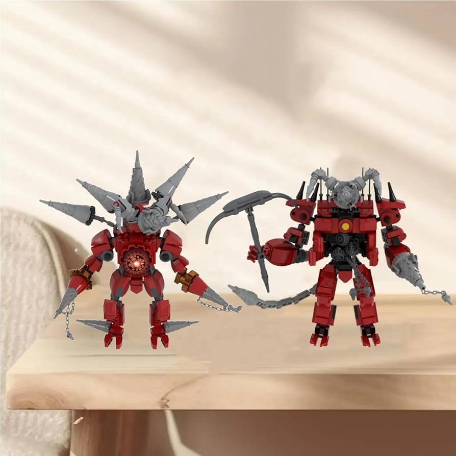 Amazon.co.jp: Skibid Toilet Titan Drillman ビルディングブロック