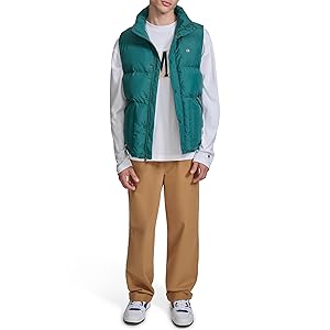 Champion Mens Puffer Vest With Logo