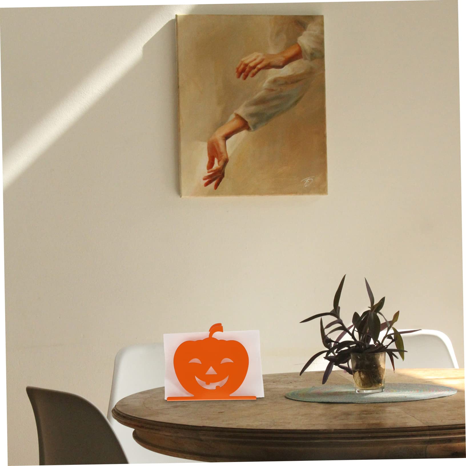DOITOOL 5 Piezas Servilletero Dispensador De Servilletas De Halloween Adhesivo Plegable Pararse De Pie Linterna Soporte Para Cubiertos Soporte De Pared Para Papel Higiénico Planchar Orange