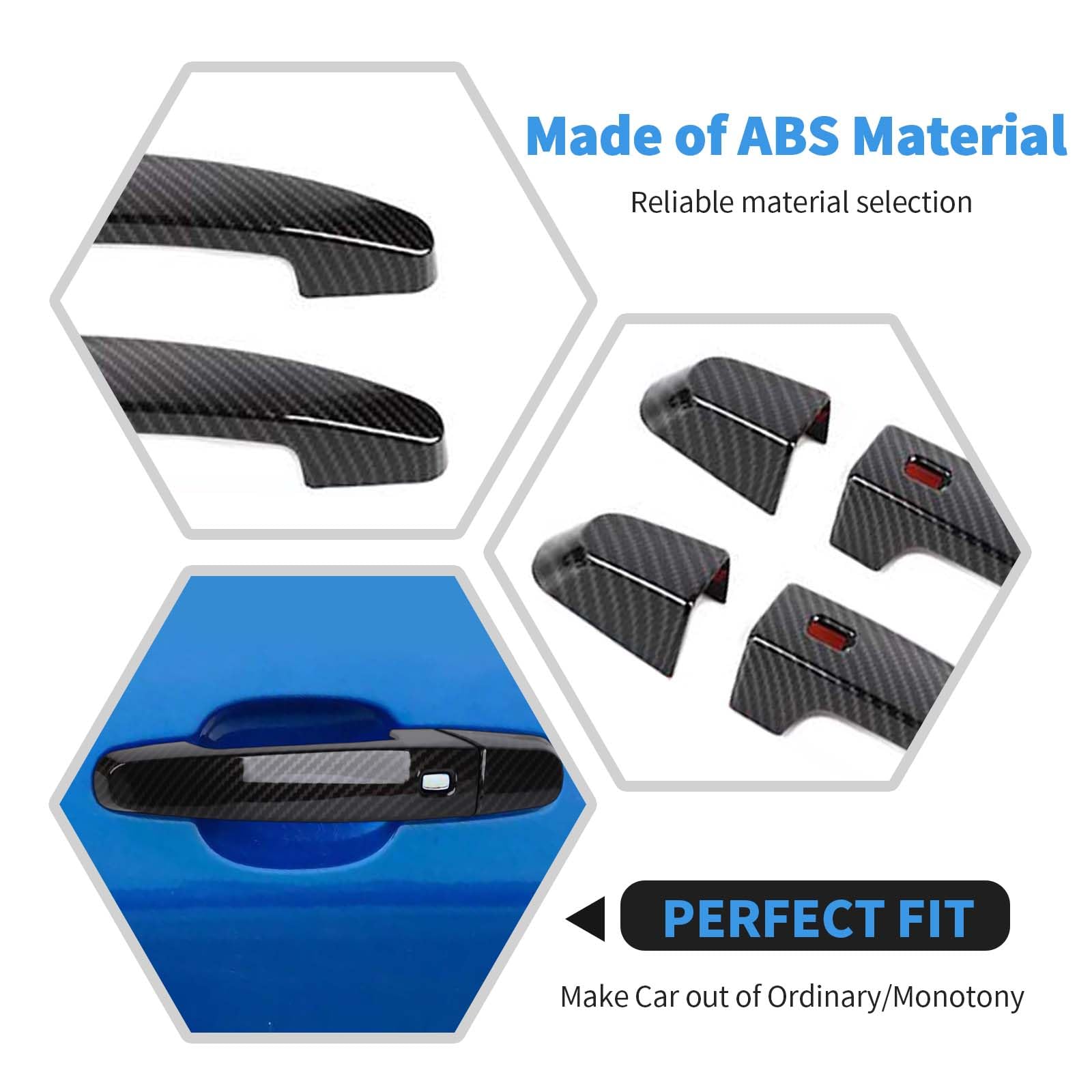 Sell For Toyota Corolla E210 2020-2023 Carbon Fiber Style Door Handle Bowl Cover Trim In , For - Foto 7