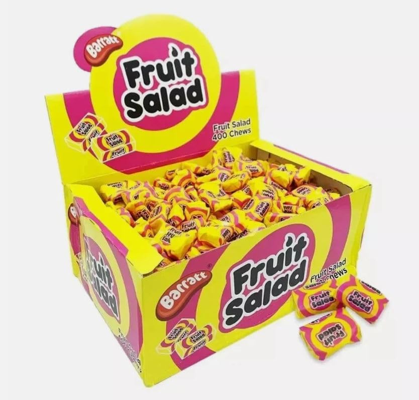 Fruit Salad Chews | Bulk Buy Box Sweets | 400 pieces 2kg | Individually Wrapped | Party Sharing Treats