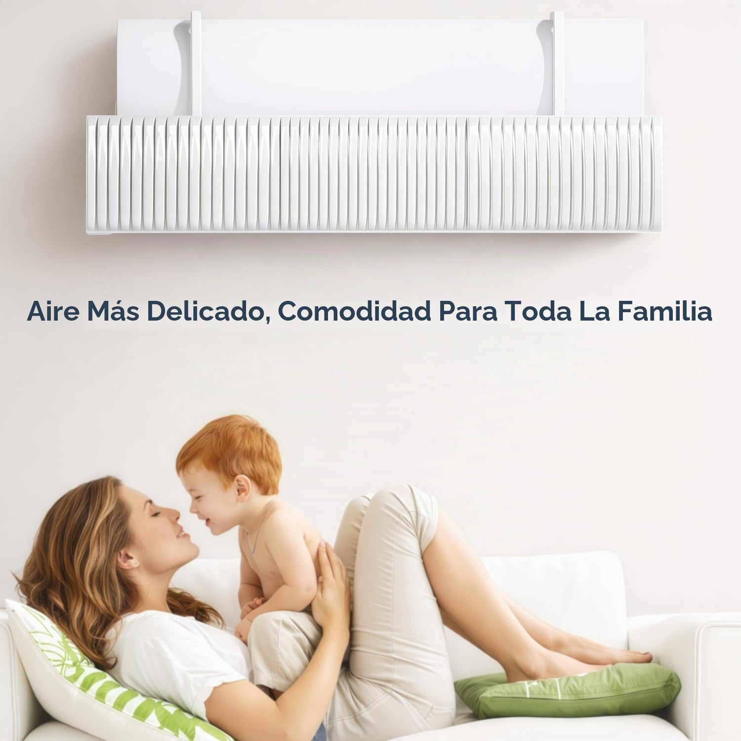 Deflector Aire Acondicionado Split, Desviador de Aire Climatizador Universal Anti-Soplo con Rejilla, Deflector para Aire Acondicionado Ajustable 180° para Hogar y Oficina