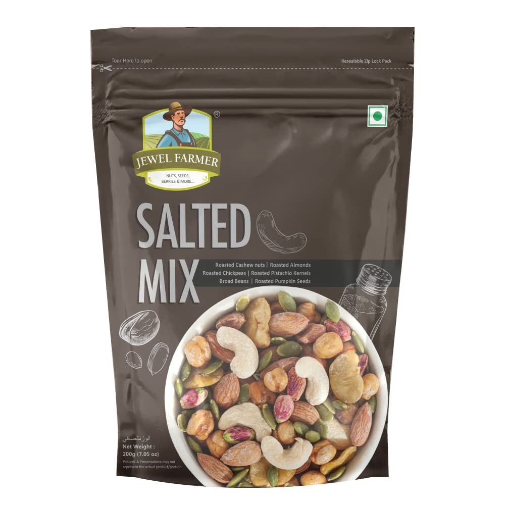 See full amazon price history chart for JEWEL FARMER Salted Mix | Assorted Nuts & Seeds (200g) JEWEL FARMER Salted Mix | Assorted Nuts & Seeds (200g) (B0C46QTQX2) Amazon Price History, Amazon Price Tracker