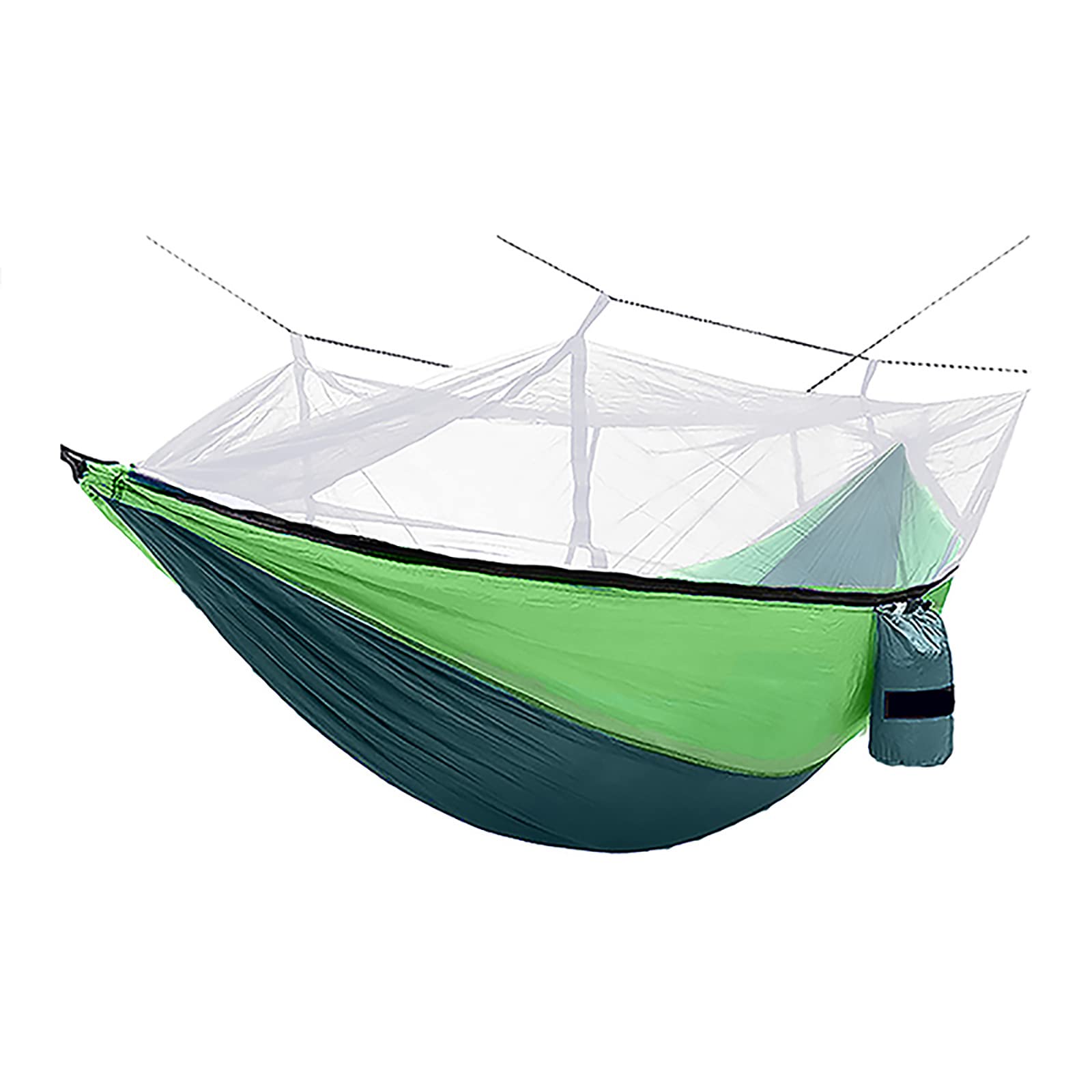 hammock, Camping 2 People - 300 kg, Travel 260 x 140 cm, Set with Carabiners for Beach, Trekking