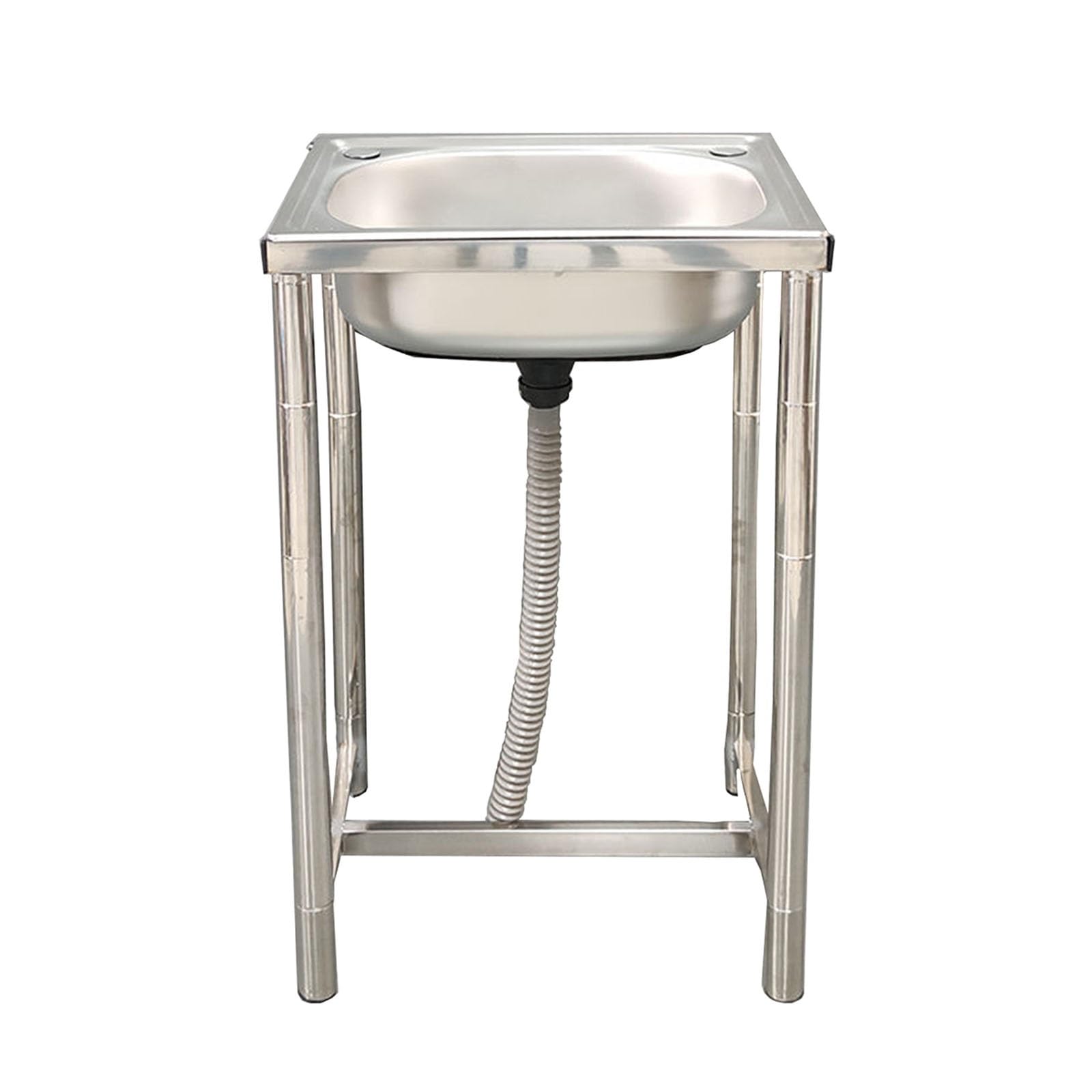 Lavabo à légumes intégré pour cuisine d'été et mini-bar extérieur en inox argent