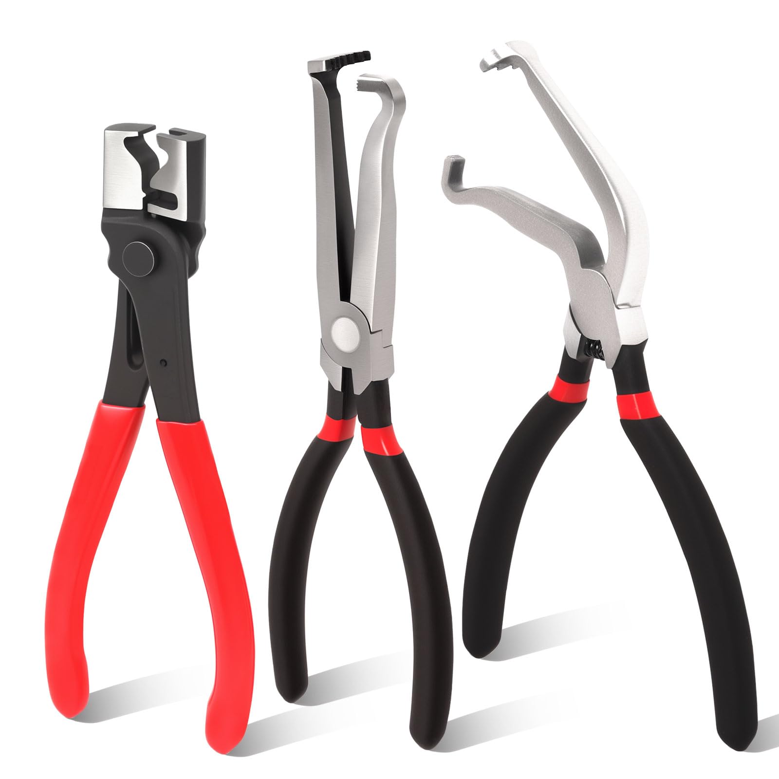 Cimeton 3PCS Electrical Disconnect Pliers Assortment Kits Included 37980 60° 13120 Electrical Disconnect Pliers Automotive Hose Clamp Plier for Workshop