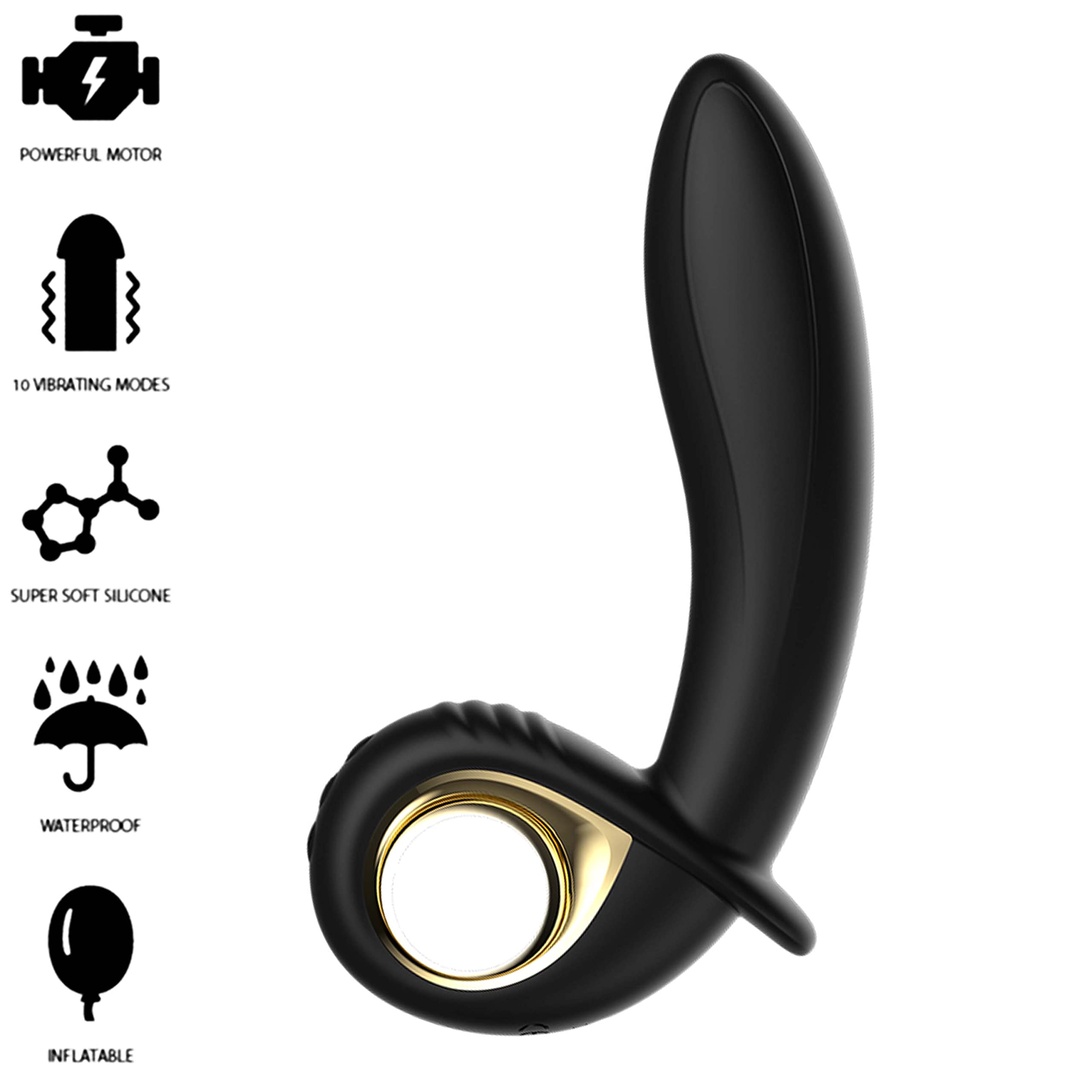 Vibratore gonfiabile con telecomando per il punto G e la stimolazione del clitoride, vibratori telecomandati, giocattolo sessuale a vibrazione estrema automatica per donne sole e coppie forti
