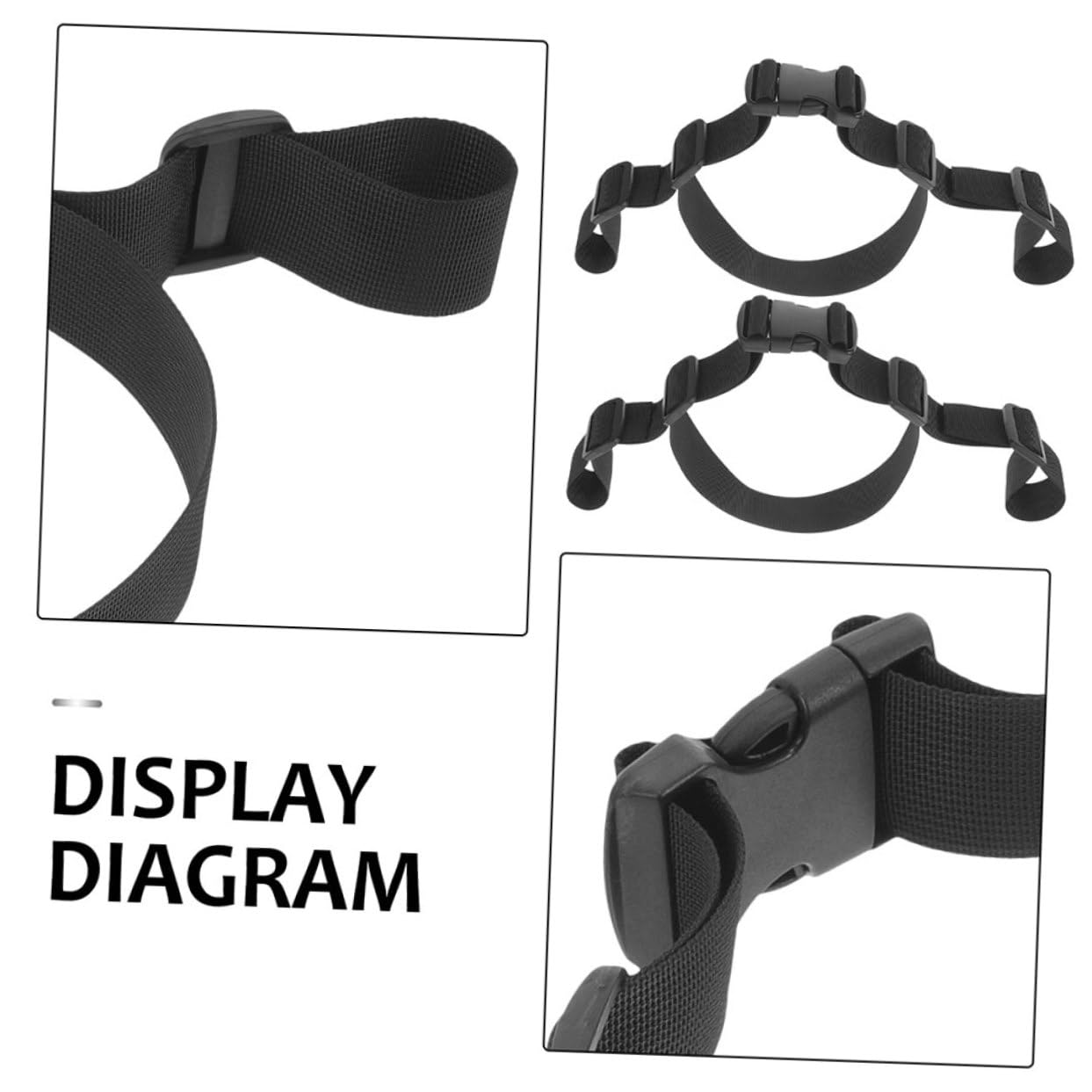 CIMAXIC Adjustable Safety Harness 3 Pack Straps Belt for Toddler Infant Stroller