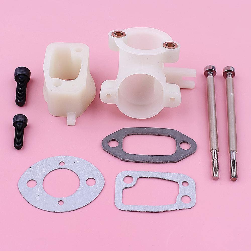 Kit collettore gomito di aspirazione for guarnizioni viti bulloni carburatore H 61 268 503496901, 501806602, 503446501 motosega