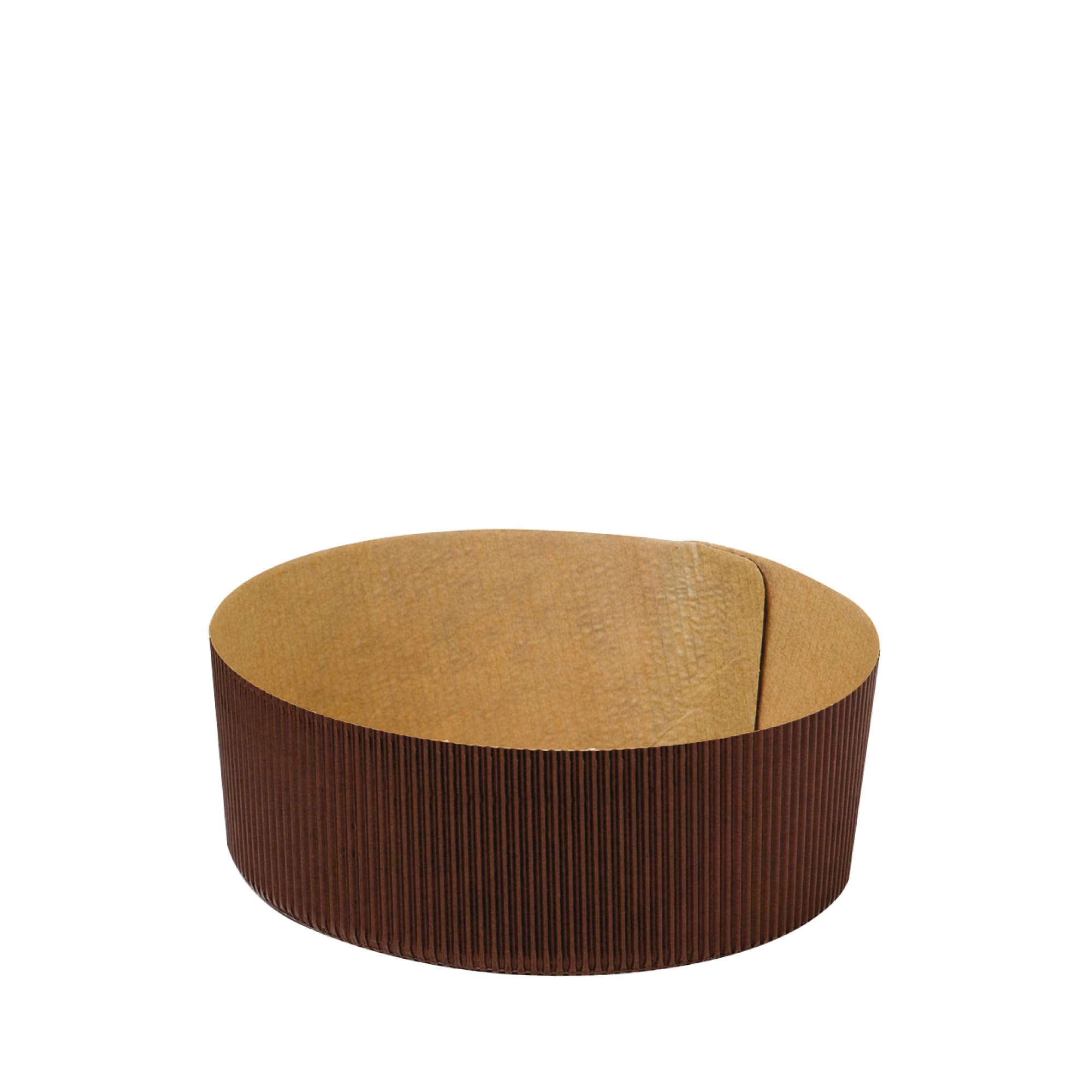 DECORA, 0320165 5 Forme per Panettone Basso da 500 g, in Carta Rigida di pura Cellulosa, Resiste a Temperature di 200 °, Ideale per Realizzare un Panettone in Casa, Made in Italy