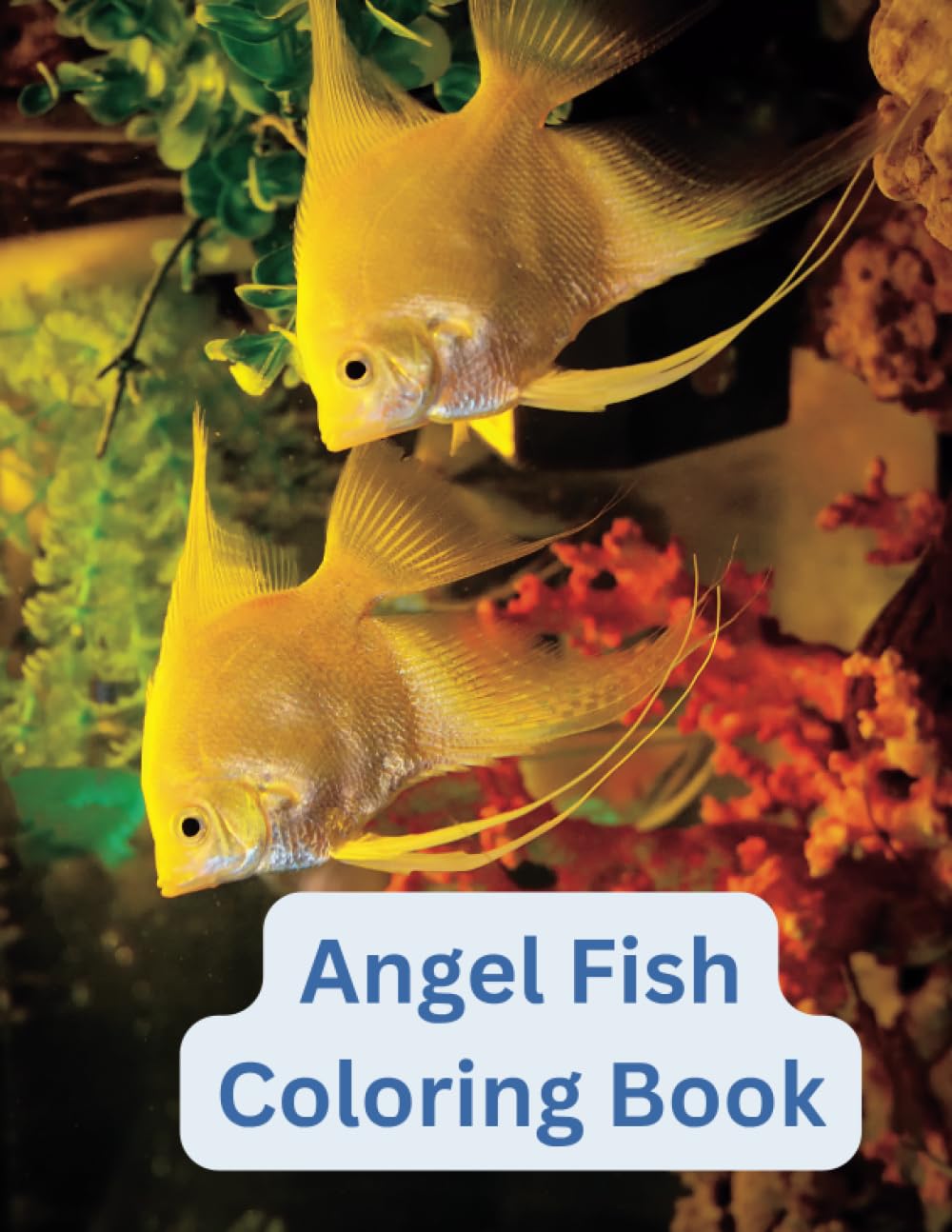 Angel Fish Coloring Book: For Soothing, Relax, Stress Relief, Kids, Adults, And All Ages